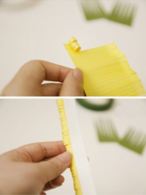 цветы из бумаги шаг 2