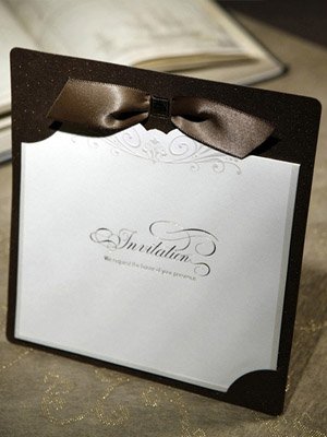 приглашение Гармония в черном и белом