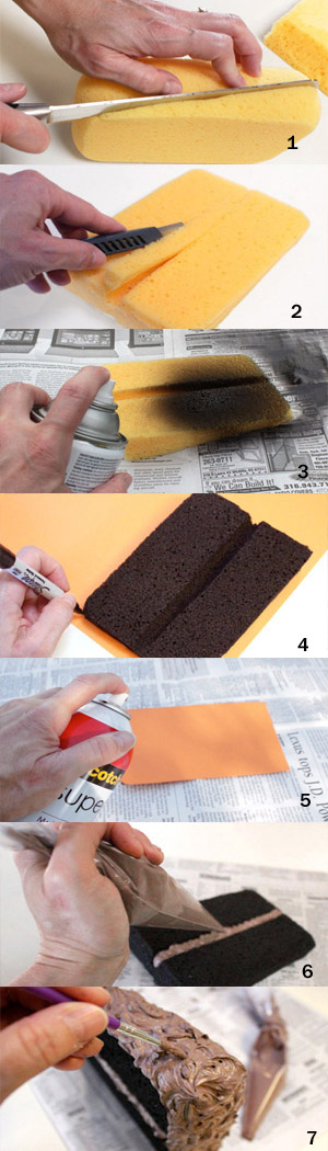 изготовление пригласительной "шоколадный торт"