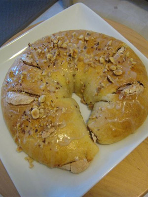 пирог в форме счастливой подковы