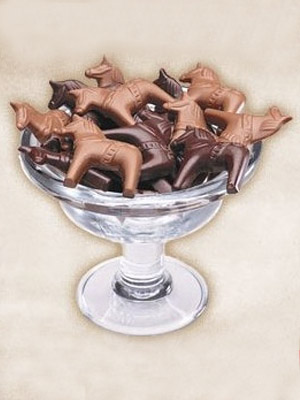 шоколад в форме лошадок 