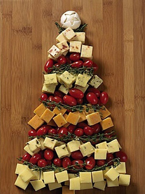 Сырно-овощная елочка