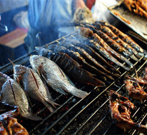 рыба на гриле