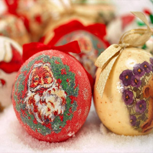 новогодний шар дед Мороз