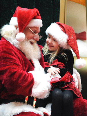 Дед Мороз и девочка