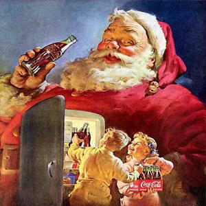 дед Мороз и кола