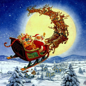 упряжка Санты