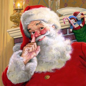 рисунок Санта Клаус