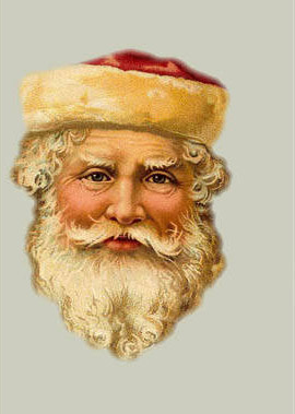 лицо деда Мороза