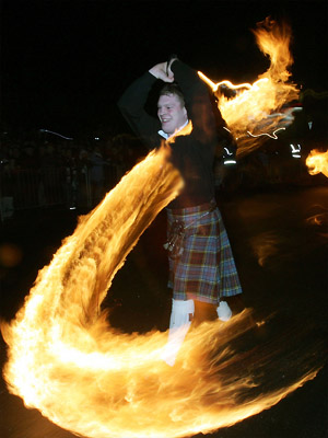 щотландец в огне