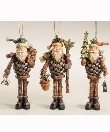 дед Мороз из шишки