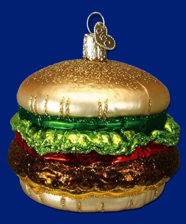 новогодняя игрушка гамбургер