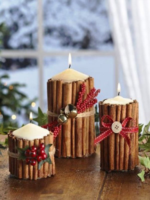 свечи с корицей