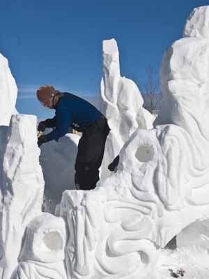 фигуры из снега