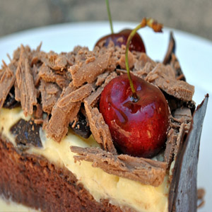 домашний пирог с вишнями 