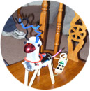 Собрать оленя с подручных материалов