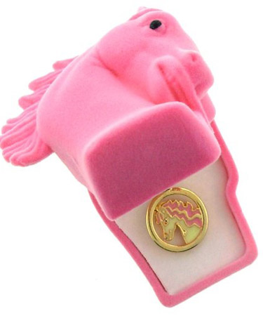 Подвеска «Розовая лошадка». 