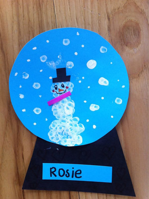 открытка руками ребенка