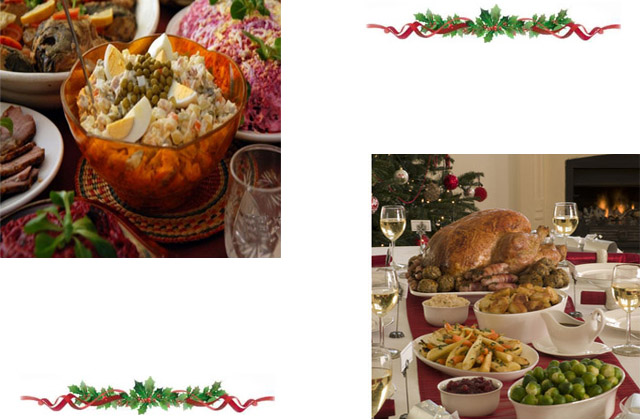 новогодний стол