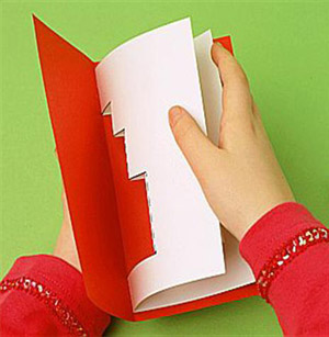 открытка рождественский торт шаг2