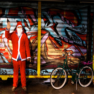 дед Мороз и велосипед