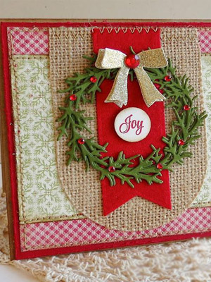 открытка с венком