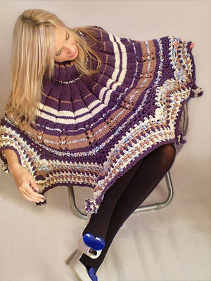 пурпурное пончо 