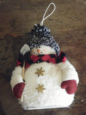 Вязаный снеговик