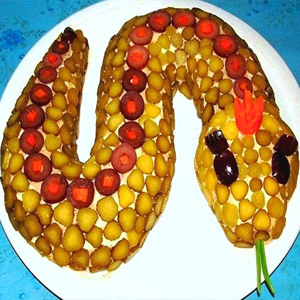 салат змея