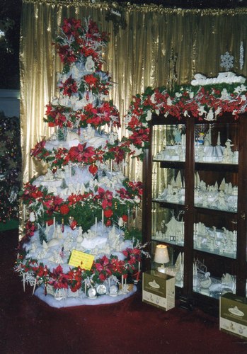 ёлка цветочный торт