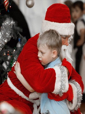 объятия деда Мороза