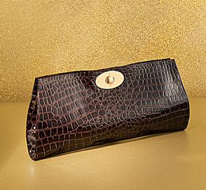 клатч из змеиной кожи