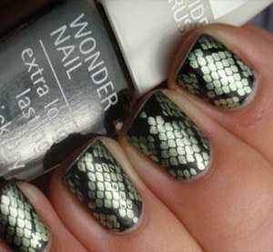 ногти змеиная чешуя