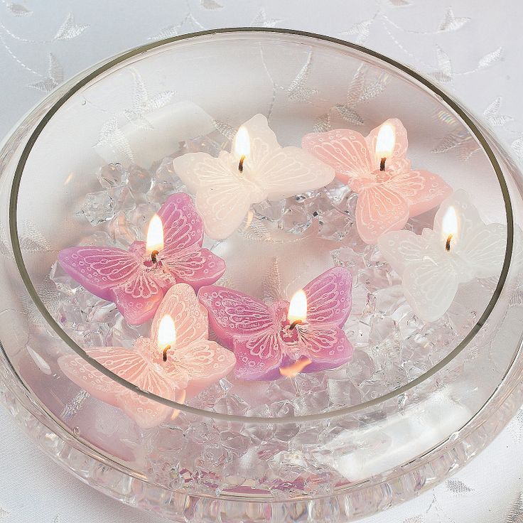 свечи-бабочки