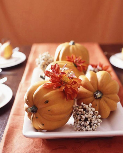 тыквы в салатнице