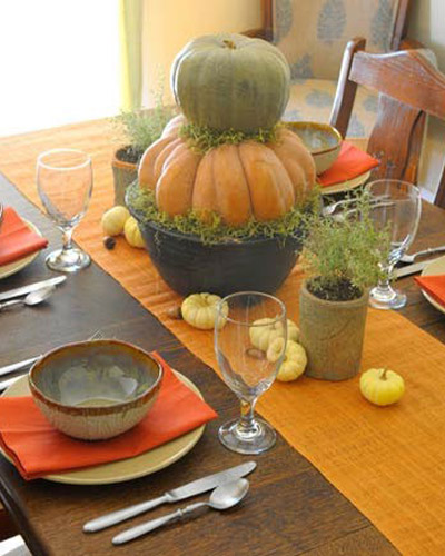 тыквы с травой