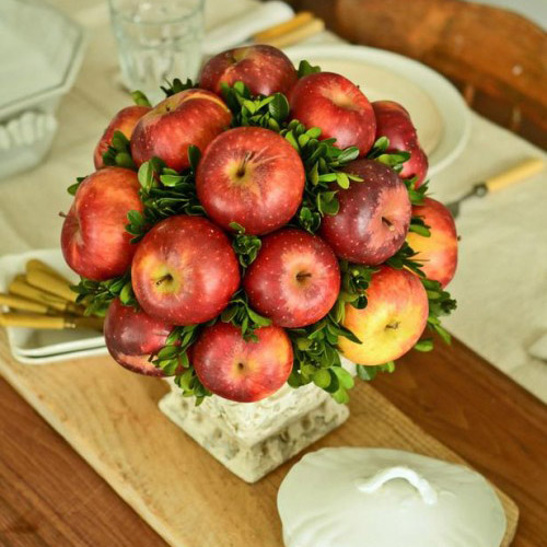 букет из яблок