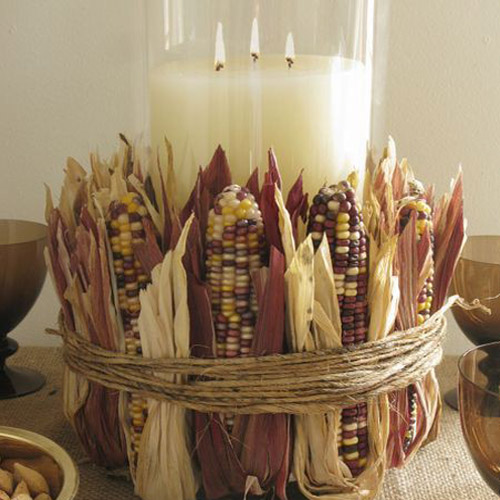 свечи и кукуруза