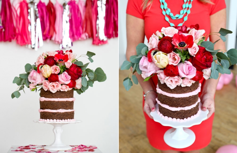 торт с розами