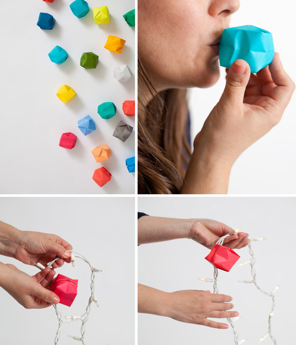 бумажные фонарики