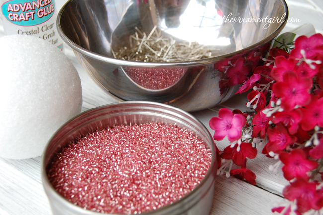 материалы для цветочного шарика