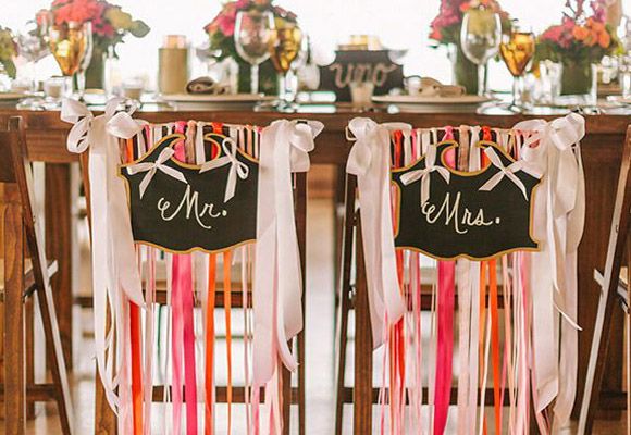 Свадебный декор: идеи украшения стульев