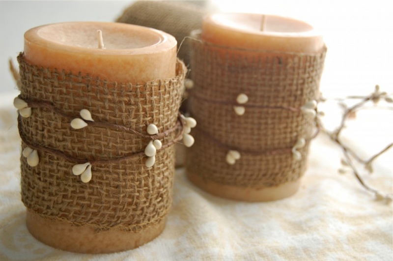 свеча в мешковине