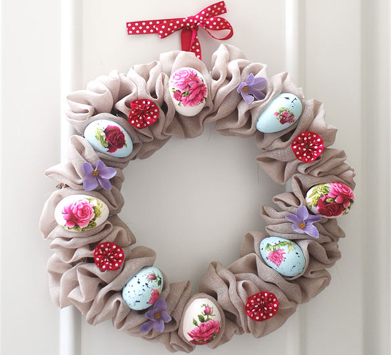 Наддверный венок  к Пасхе