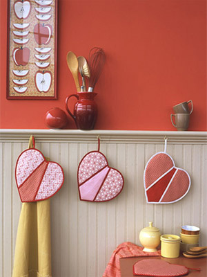 декор кухни на день Валентина