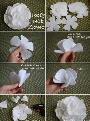 цветами из войлока