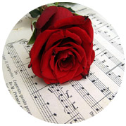 роза и ноты