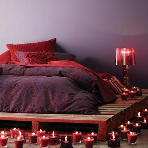 Гирлянды и свечи 