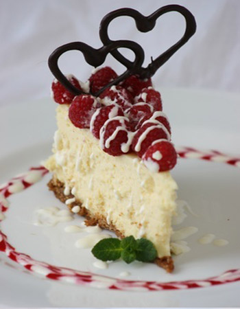 бисквит с малиной