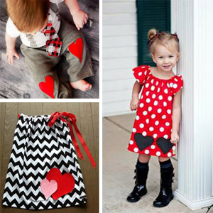 одежда с сердечками